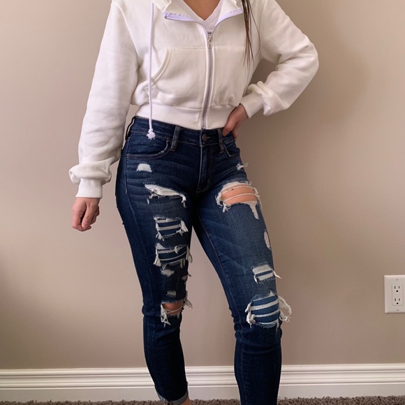 ❌SOLD❌American Eagle Ripped Skinny Jeans - Picture 13 of 14